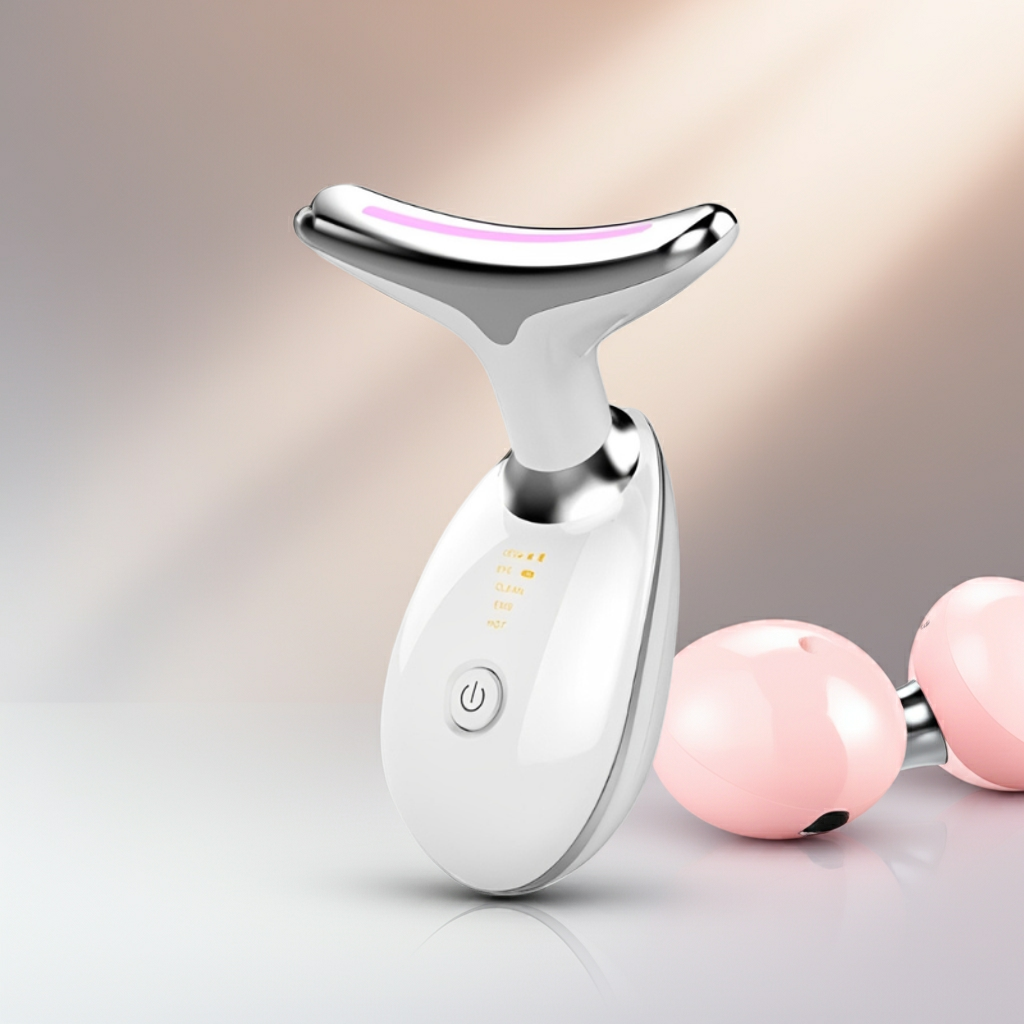 Appareil de massage facial anti-rides 5 couleurs, appareil de beauté pour le cou et le visage, raffermissement de la peau, lifting du visage, réduction du double menton, outil de soins de la peau