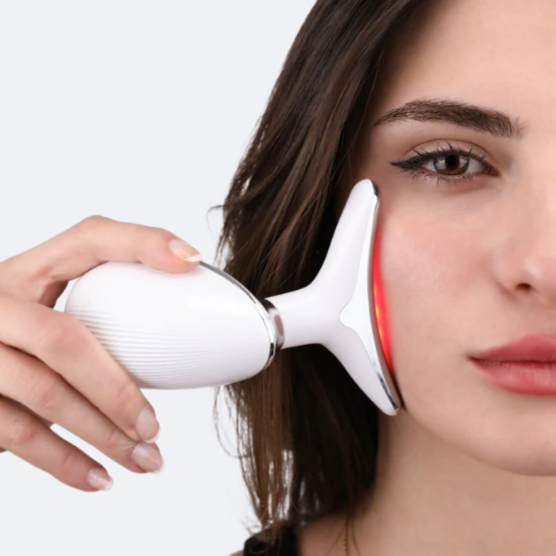 Appareil de massage facial anti-rides 5 couleurs, appareil de beauté pour le cou et le visage, raffermissement de la peau, lifting du visage, réduction du double menton, outil de soins de la peau