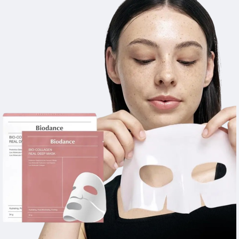 Masque visage au collagène bio, rétrécissement des pores, hydratant en profondeur, masque de nuit, hydratant, rafraîchissant, éclaircissant, soin de la peau, 1/3/5/10 pièces